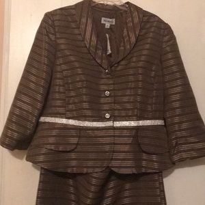 2 piece suit, jacket and skirt